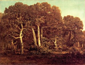 The Great Oaks Of The Vieux Bas-breau — Théodore Rousseau (pierre Etienne Théodore Rousseau)