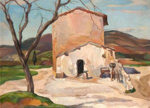 Landscape In Spain (recto) — William Crozier