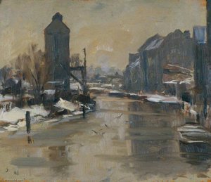 The Frozen River, Norwich — Edward Brian Seago