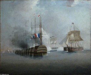 The Battle Of The Nile - — Thomas Whitcombe