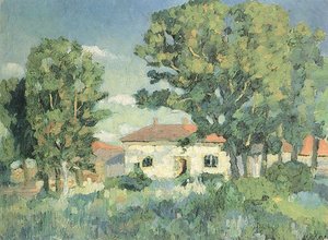 Paesaggio Con Case Bianche — Kazimir Malevič