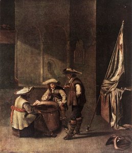 Guardroom With Soldiers Playing Cards — Jacob Duck