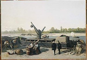 Chaland A Quai — Stanislas Lépine