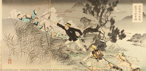 The Great Battle Of Ansong Ford: The Valor Of Captain Matsuzaki — Mizuno Toshikata
