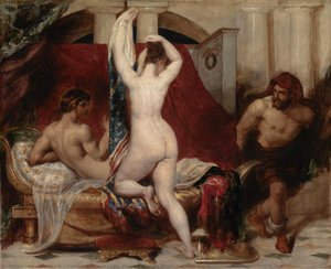 Candaules, King Of Lydia, Shews His Wife By Stealth To Gyges, One Of His Ministers, As She Goes To Bed — William Etty