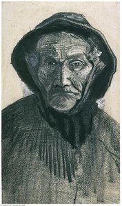 Fischer Mit Ölstoffmütze, Kopf — Vincent Willem Van Gogh