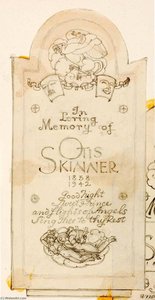 7 Sketches For Memorial Tablet To Otis Skinner — Paul Manship