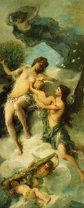 Hera And Ares In The Underworld — Henri Léopold Levy
