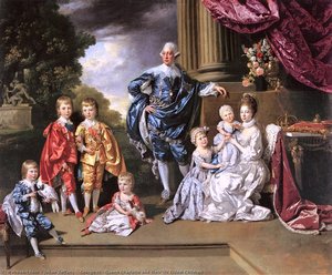 George Iii, Queen Charlotte And Their Six Eldest Children — Johann Zoffany