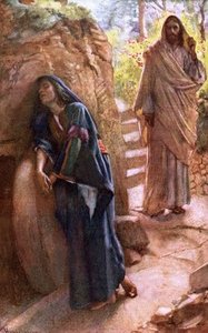 Mary Magdalene At The Sepulchre — Harold Copping
