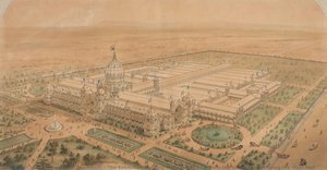 The Exhibition Building Melbourne 1880, From The South East Showing The Main Hall — Joseph Reed (architect)