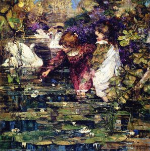 The Swan Lake — Edward Atkinson Hornel