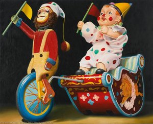 Clown And Monkey — Charles Bell