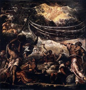 The Miracle Of Manna — Tintoretto