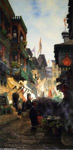 Street In Chinatown, San Francisco — Edwin Deakin