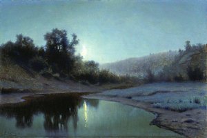 Moonlit Night In The Woods — Efim Efimovich Volkov