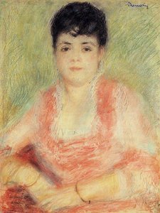 Portrait In A Pink Dress — Pierre-auguste Renoir