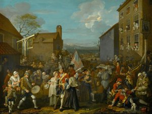 William Hogarth, Guärens Marsch Till Finchley, 1750 © The Foundling Museum — William Hogarth