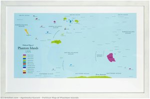 Political Map Of Phantom Islands — Agnieszka Kurant