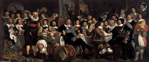 Celebration Of The Peace Of Münster, 1648, At The Crossbowmen's Headquarters — Bartholomeus Van Der Helst