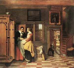 Au Placard À Linge — Pieter De Hooch