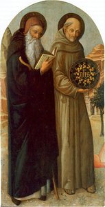 Saint Anthony Abbot And Saint Bernardino Da Siena — Jacopo Bellini