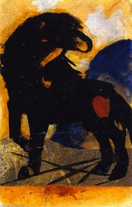 Caballo Negro Pequeño — Franz Marc