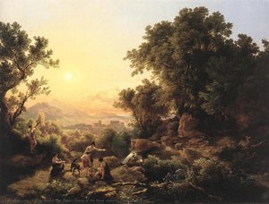 Diana At The Hunt (hunting Nymphs) — Károly Marko El Viejo