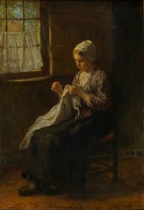 The Young Seamstress — Józef Israels