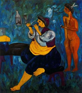 Tuque Scene — Mikhail Fiodorovich Larionov