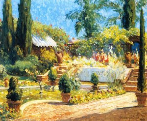 In A Garden, San Diego — Colin Campbell Cooper