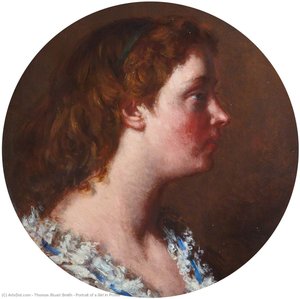 Portrait Of A Girl In Profile — थॉमस स्टुअर्ट स्मिथ