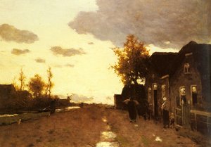 Along The Canal — Johan Hendrik Weissenbruch