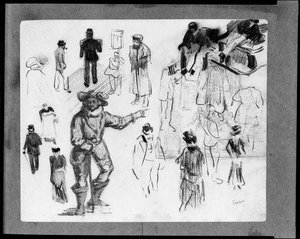 Scène Urbaine Et Homme Vêtu De Costume Historique — James Ensor