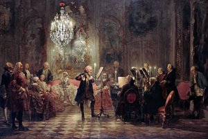 A Flute Concert Of Frederick The Great At Sanssouci — Adolph Von Menzel