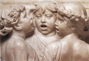 Cantoria: First Bottom Relief (detail) — Luca Della Robbia
