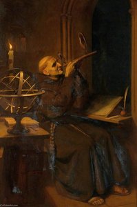 Roger Bacon In His Observatory At Merton College, Oxford — Ernest Board