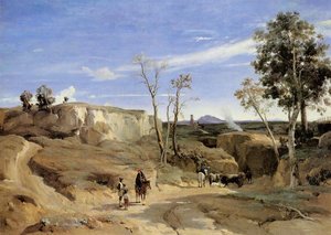 La Cervara, Die Römische Landschaft — Jean-baptiste-camille Corot