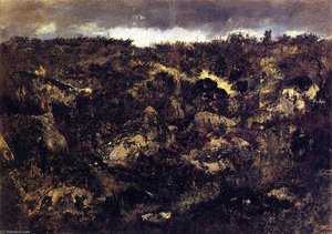Rocky Landscape — Théodore Rousseau (pierre Etienne Théodore Rousseau)