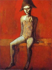 Arlecchino Su Un Divano Rosso — Pablo Picasso