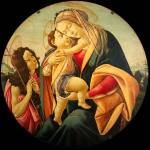 Vierge Avec L'enfant Et Le Petit Saint Jean — Sandro Botticelli