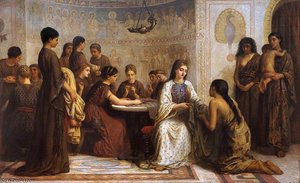 A Dorcas Meeting In The 6th Century — Edwin Longsden Long