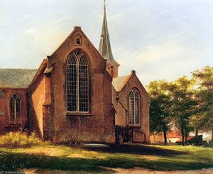 Oude Kerk In Voorburg 19 Sun — Johannes Bosboom