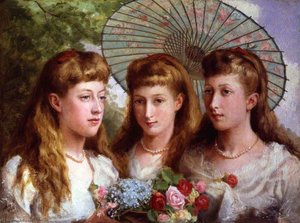 The Three Daughters Of King Edward Vii And Queen Alexandra — Sydney Prior Hall