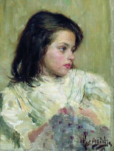 Head Of A Girl — Boris Mikhailovich Kustodiev