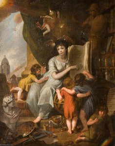 Allegory Of Wisdom And Science (frontispiece For 'encyclopaedia Brittannica') — James Millar