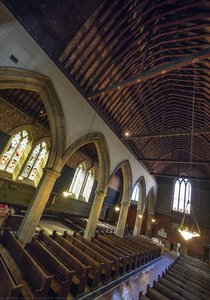 Painted Interior Of All Saints, Cambridge — Frederick Leach, William Morris