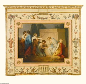 A Group Of Female Mourners At The Tomb Of Achilles — Vincenzo Camuccini