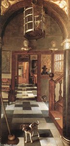 View Of A Corridor — Samuel Van Hoogstraten