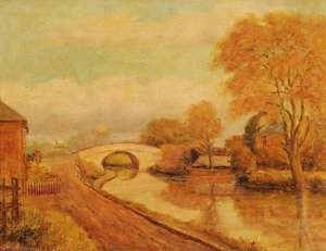 Old Oak Bridge, Canal Side, Southall — Ernest A. L. Ham